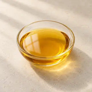 AI-generated amber oil illustration for algal EPA and DHA; not an actual supplied material or dose reference